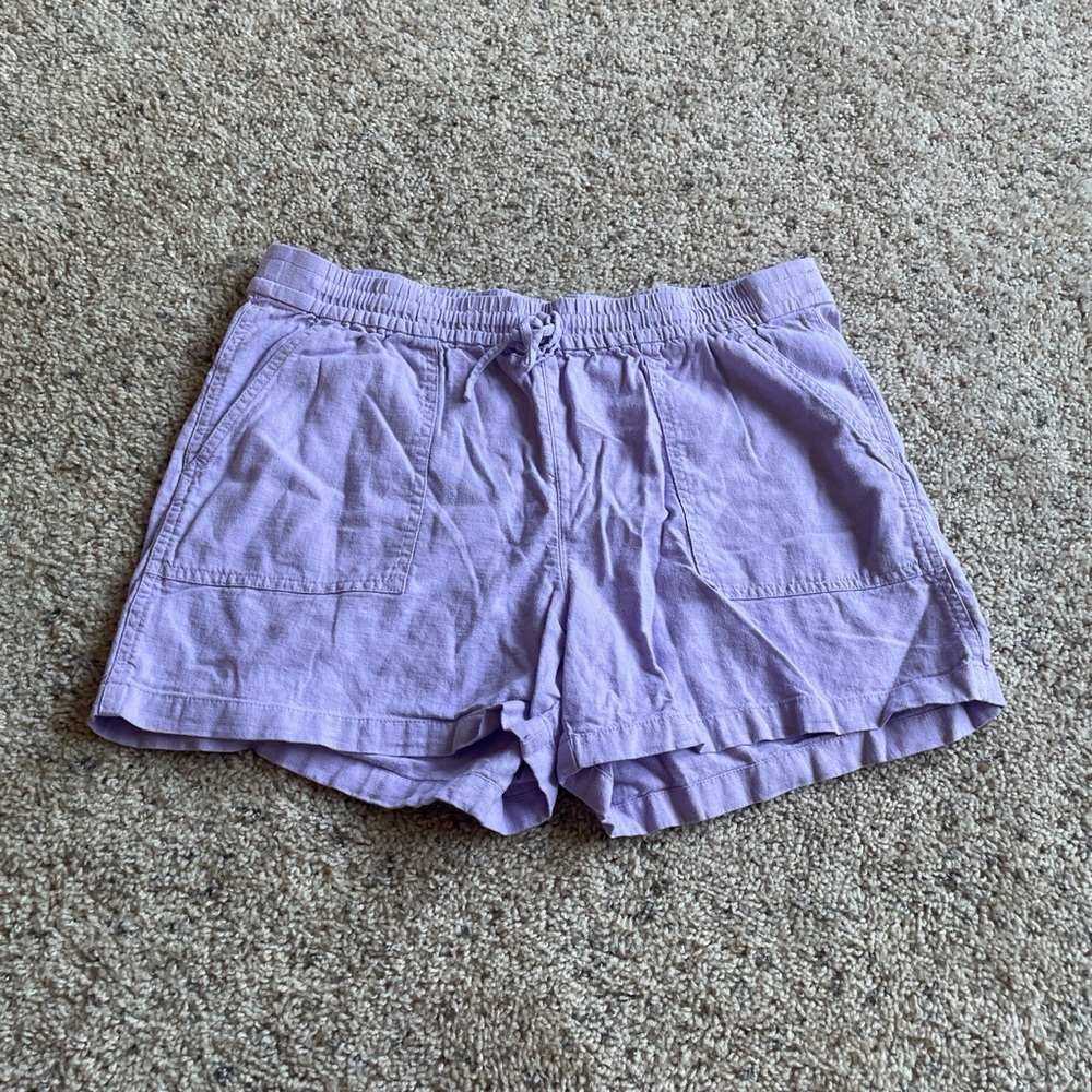 J. Crew Light Purple Women's Linen Shorts